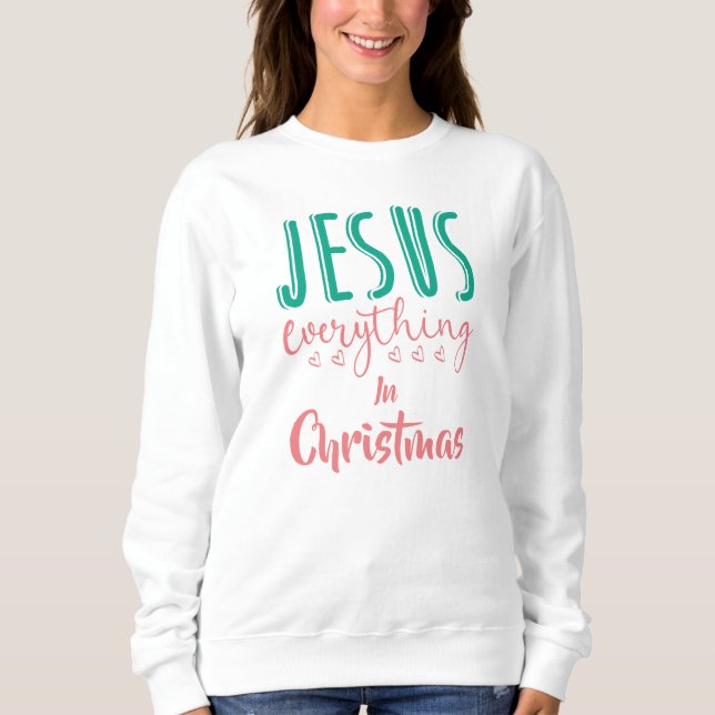 Weihnachtsfrauen-Sweatshirt Sweatshirt (Vorderseite)