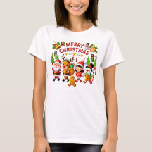 Weihnachtsfrauen und Santa-Shirts