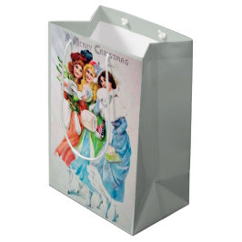 Weihnachtsfrauen Weihnachtsfest Mittlere Geschenktüte