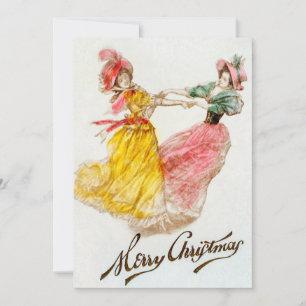 Weihnachtsfrauentanz (1900) feiertagskarte