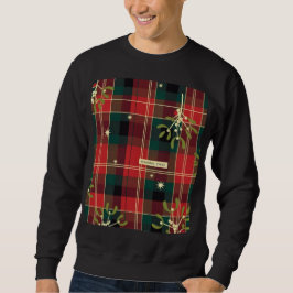 Weihnachtsfreude (1) Tartan-Weihnachtsmuster Sweatshirt