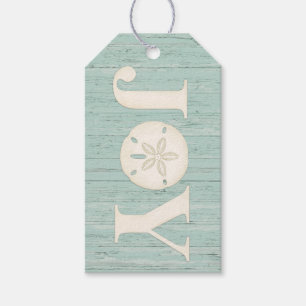 Weihnachtsfreude an der Küste Sand Dollar Geschenkanhänger