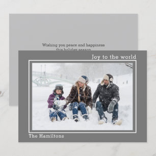 Weihnachtsfreude an der Personalisierten Karte des