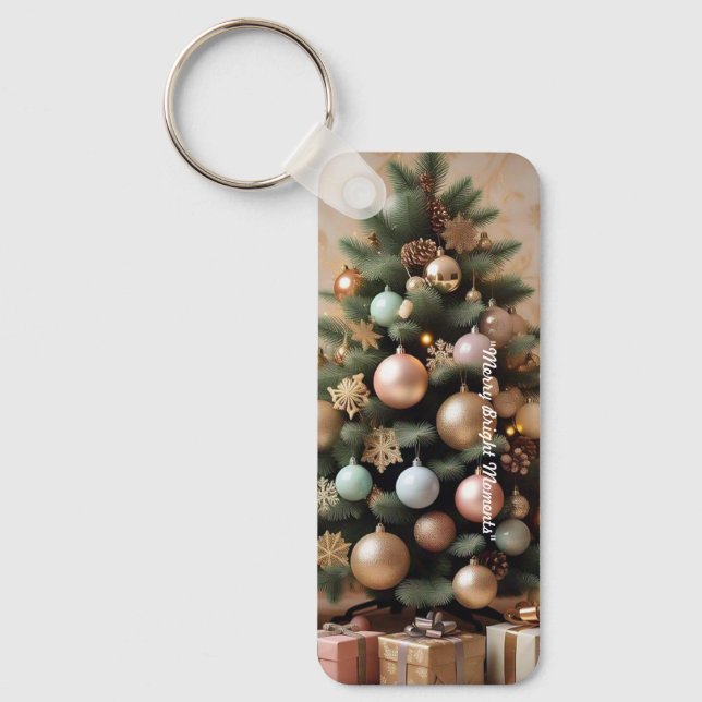 "Weihnachtsfreude entpackt" Schlüsselanhänger (Vorderseite)
