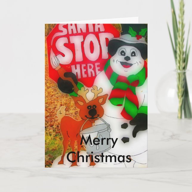 Weihnachtsfreude Feiertagskarte (Vorderseite)