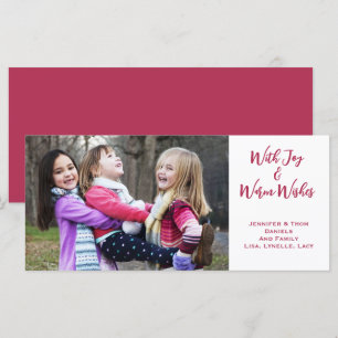 Weihnachtsfreude im Foto, warme Wünsche