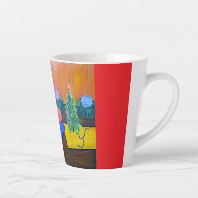 Weihnachtsfreude Latte Tasse (Rechts)