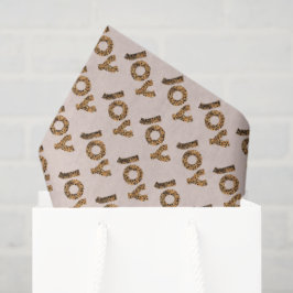 Weihnachtsfreude Leopard-Muster Seidenpapier