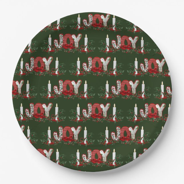 Weihnachtsfreude Pappteller (Vorderseite)