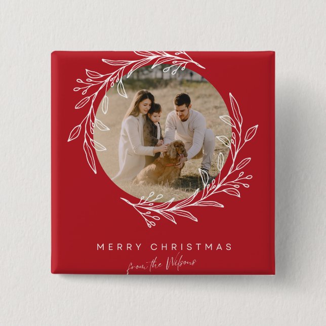 Weihnachtsfreude Pin! ✨ Benutzerdefinierter Weihna Button (Vorderseite)
