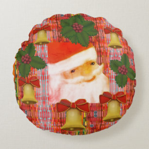 Weihnachtsfreude Rundes Kissen