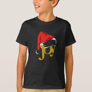 Weihnachtsfreude Santa Hut Kinder T-Shirt