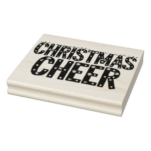 Weihnachtsfreude Typografie Gummistempel