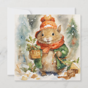 Weihnachtsfreude verbreiten feiertagskarte