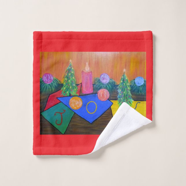 Weihnachtsfreude  waschlappen (Waschlappen)