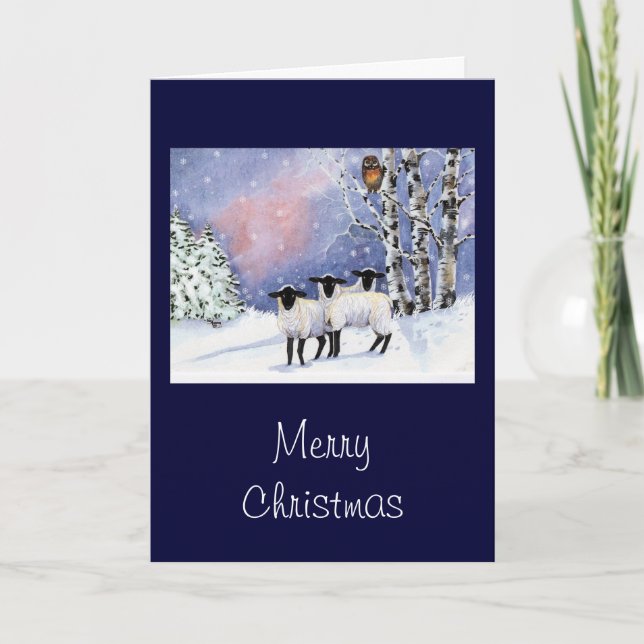 Weihnachtsfreunde Feiertagskarte (Vorderseite)