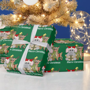 Weihnachtsfreunde Weihnachtsverpackung Geschenkpapier