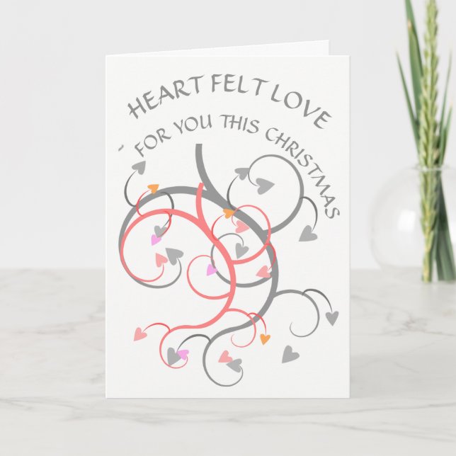 Weihnachtsfreundschaft Feiertagskarte (Vorderseite)