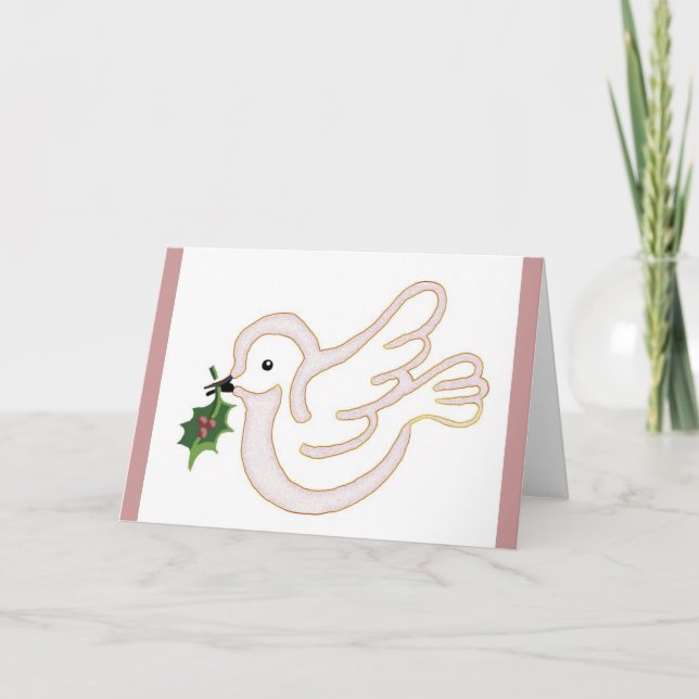 Weihnachtsfrieden Feiertagskarte (Vorderseite)