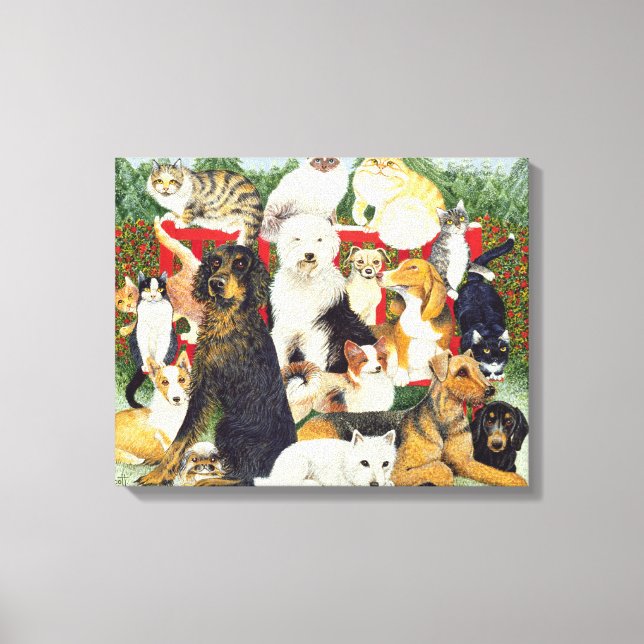 Weihnachtsfrieden Leinwanddruck (Vorderseite)