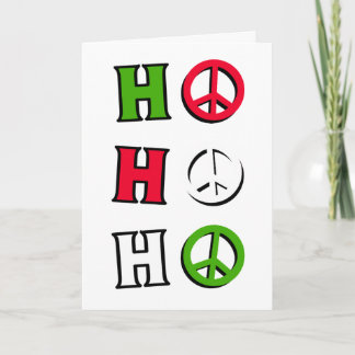 Weihnachtsfriedens"ho ho ho" - Karte
