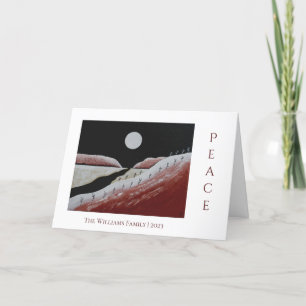 Weihnachtsfriedenswüste Südwest-Weihnachtskarte Feiertagskarte