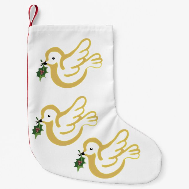 Weihnachtsfriedtauben Kleiner Weihnachtsstrumpf (Vorderseite)