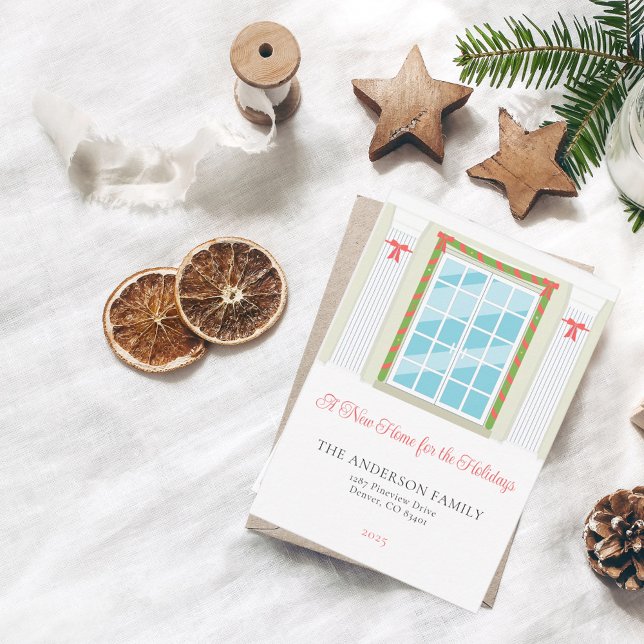 Weihnachtsfront Neue Zuhause für die Weihnachtskar Einladung (Von Creator hochgeladen)