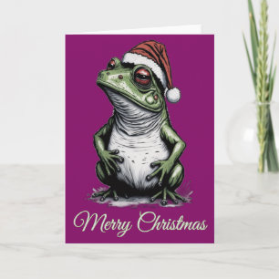 Weihnachtsfrosch Vintag Viktorianisch Karte