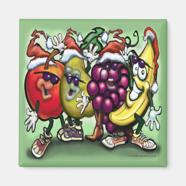 Weihnachtsfrucht Magnet (Vorne)