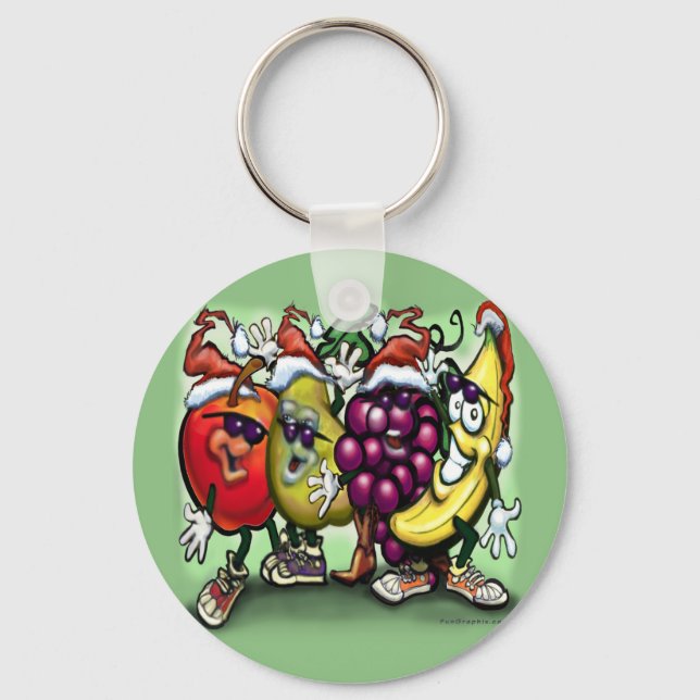 Weihnachtsfrucht Schlüsselanhänger (Vorderseite)