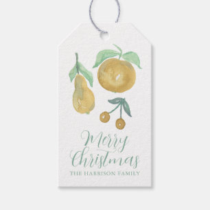 Weihnachtsfrüchte Geschenkanhänger