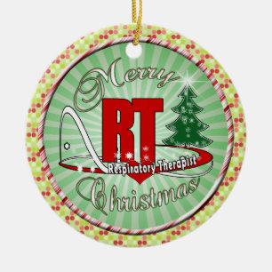 WEIHNACHTSfunktelegraphie-Atmungstherapeut Keramikornament