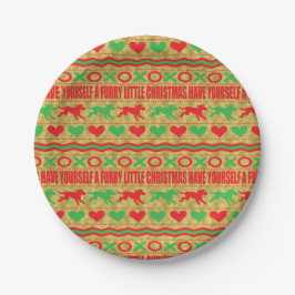 Weihnachtsfurcht Kleine Weihnachten Pappteller