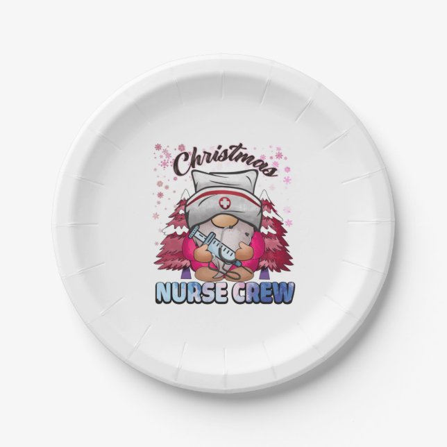 Weihnachtsfürsorge Crew 4 Pappteller (Vorderseite)