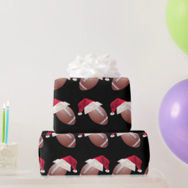 Weihnachtsfußball Funny Santa Holiday Wrapping Pa Geschenkpapier