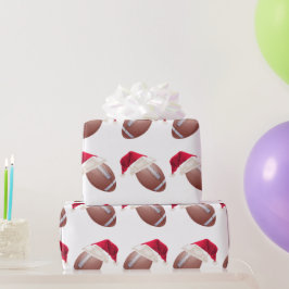 Weihnachtsfußball Funny Santa Holiday Wrapping Pa Geschenkpapier