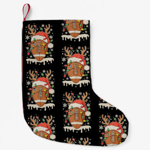 Weihnachtsfußball Santa Hut Rentier Xmas Lichter Kleiner Weihnachtsstrumpf