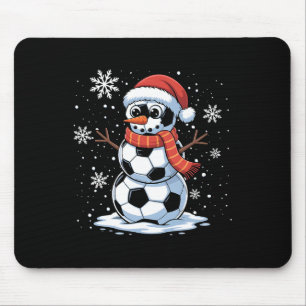 Weihnachtsfußball Schneemann Weihnachten Frauen Mä Mousepad