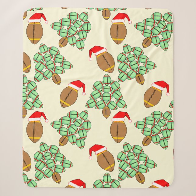 Weihnachtsfußball Sherpadecke (Vorderseite)