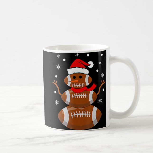 Weihnachtsfußball Snowman Kinder Fußball Weihnacht Kaffeetasse (Rechts)