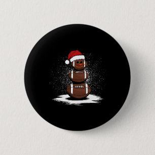 Weihnachtsfußball Snowman Weihnachtsmann Lehrer Mä Button