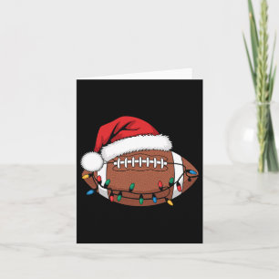 Weihnachtsfußball-Spieler WeihnachtsLICHT Weihnach Karte