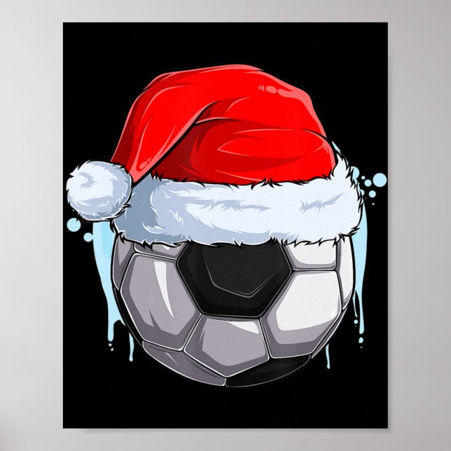 Weihnachtsfußball Weihnachtsball Weihnachtsball in Poster (Vorne)