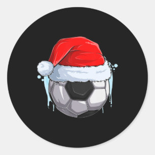 Weihnachtsfußball Weihnachtsball Weihnachtsball in Runder Aufkleber