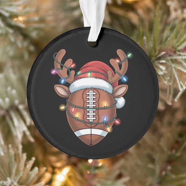 Weihnachtsfußball Weihnachtsmannmütze Sport Weihna Ornament (Baum)