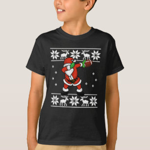 Weihnachtsfußballlandung Weihnachtsmanns T-Shirt