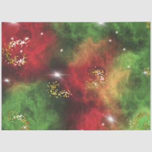 Weihnachtsgalaxie Glitzer Serie Design 5 Seidenpapier