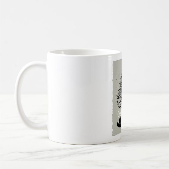 WeihnachtsGamer-T - Shirt von Santa Cat: Holen Sie Kaffeetasse (Links)