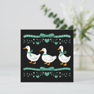 Weihnachtsgans Lustiger Gans Liebhaber Xmas Feiertagskarte